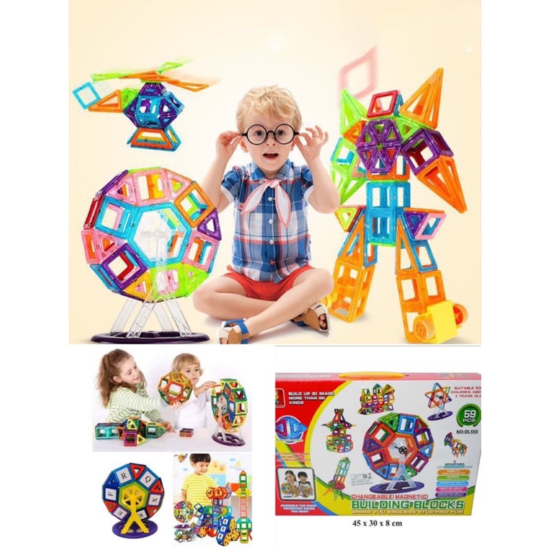 h-ot-items-สินค้านำเข้าของแท้-ตัวต่อแม่เหล็กเสริมทักษะ-changable-magnet-building-blocks-59-pcs