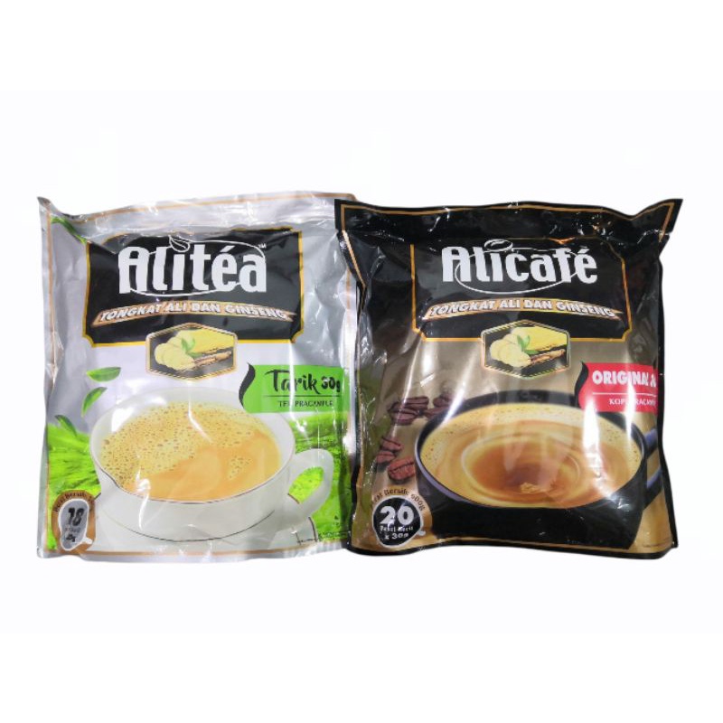 พร้อมส่ง ชา Alitea สูตรผสมโสม และกาแฟ Alicafe สูตรผสมโสม. | Shopee Thailand