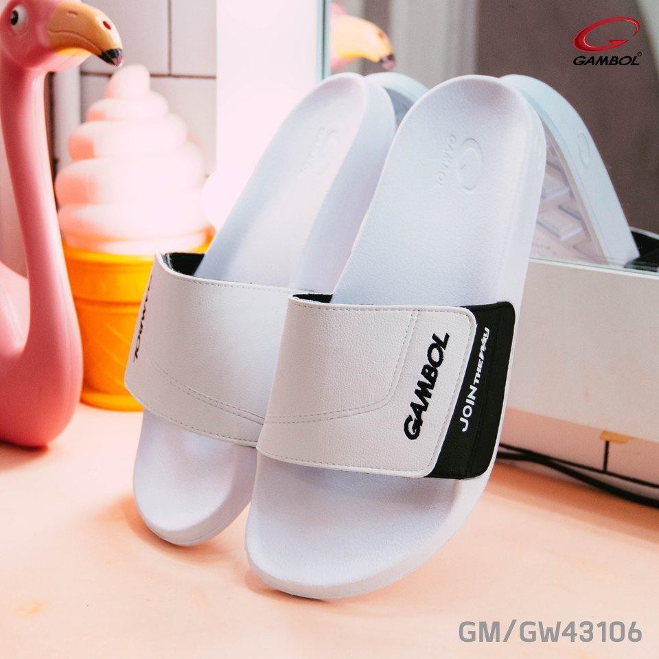 ภาพหน้าปกสินค้าGambol  G06 รองเท้าแตะแบบสวม ชาย หญิง ปรับได้ slide sandals แกมโบล GM43106/GW43106