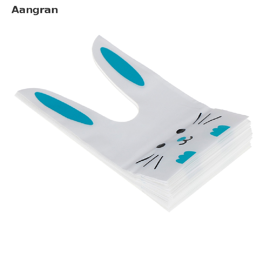 aangran-ถุงพลาสติกใส่ขนม-หูกระต่ายน่ารัก-50-ชิ้น
