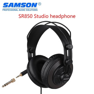 สินค้า SAMSON SR850 หูฟังมอนิเตอร์อ้างอิงสตูดิโอมืออาชีพของ ดั้งเดิมหูฟังออกแบบกึ่งเปิดของหูฟังแบบไดนามิกบรรจุภัณฑ์ใหม่และที่ปิดหูกันหนาวอันหรูหรา