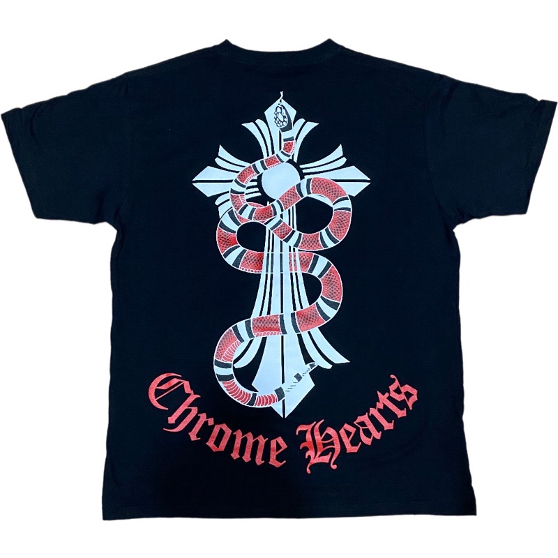 เสื้อยืดดำ-chrome-hearts