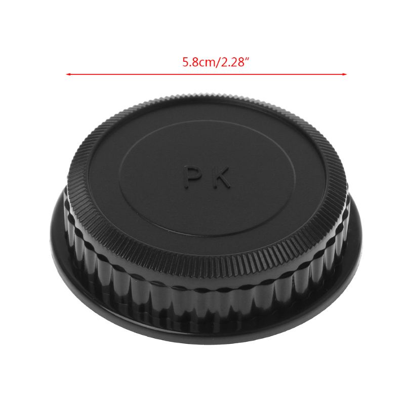 ภาพหน้าปกสินค้าPOP Rear Lens Body Cap Camera Cover Set Anti-dust Screw Mount Protection Plastic Black for Pentax PK DA126 จากร้าน popuration.th บน Shopee