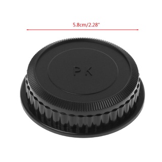 ภาพขนาดย่อของภาพหน้าปกสินค้าPOP Rear Lens Body Cap Camera Cover Set Anti-dust Screw Mount Protection Plastic Black for Pentax PK DA126 จากร้าน popuration.th บน Shopee