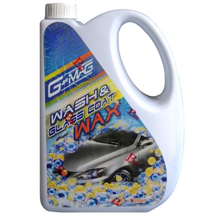 WASH&GLASS COAT WAX(แชมพูล้างรถผสมแว็กซ์ในตัว)