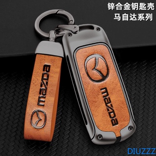 เคสรีโมตกุญแจรถยนต์ โลหะผสม สําหรับ Mazda 2 3 5 6 Axela Atenza CX-5 CX-7 CX-8 CX-9 Demio MX-5