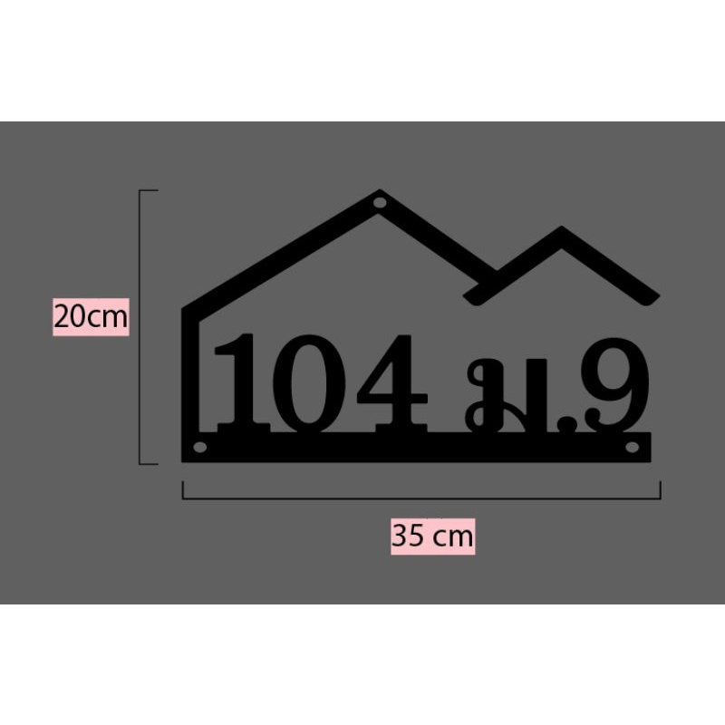 ป้ายบ้านเลขที่-เหล็ก-กันสนิม-ทนแดดทนฝน-ไม่ร่อน-ป้ายบ้านเลขที่-บ้านเลขที่