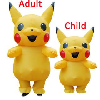 ราคาชุดคอสเพลย์เด็กลาย Pokemon Pikachu กันน้ำ คอสเพลย์ เซอไพร์ น่ารักมาก