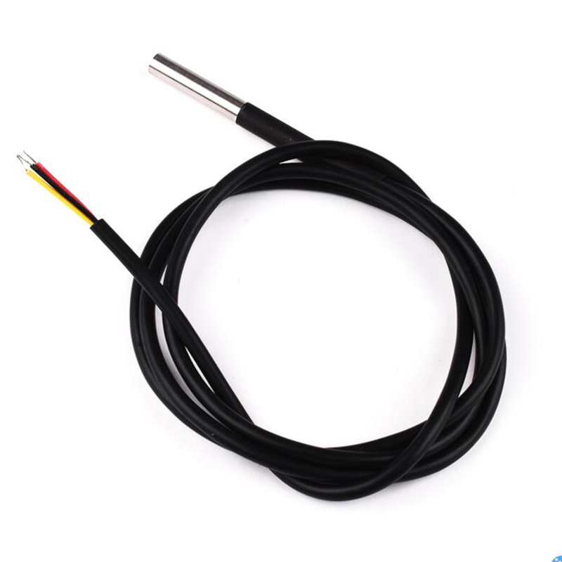 DS18B20 แพ็คเกจสแตนเลสกันน้ํา DS18b20 อุณหภูมิ Probe เซ็นเซอร์อุณหภูมิ ...