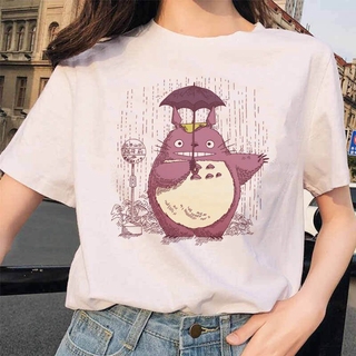 ✨✨New Totoro Spirited Away Studio Ghibli Femme T Shirt Japanese Women Ulzzang Tshirt Anime Miyazaki Hayao Female T-shirt