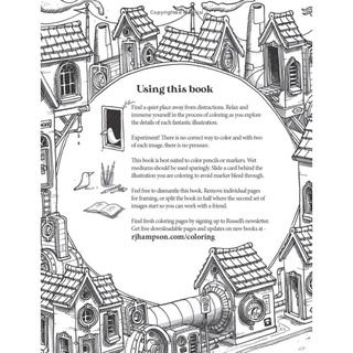 Steampunk Houses Coloring Book (R.J. Hampson Coloring Books) | Shopee ...