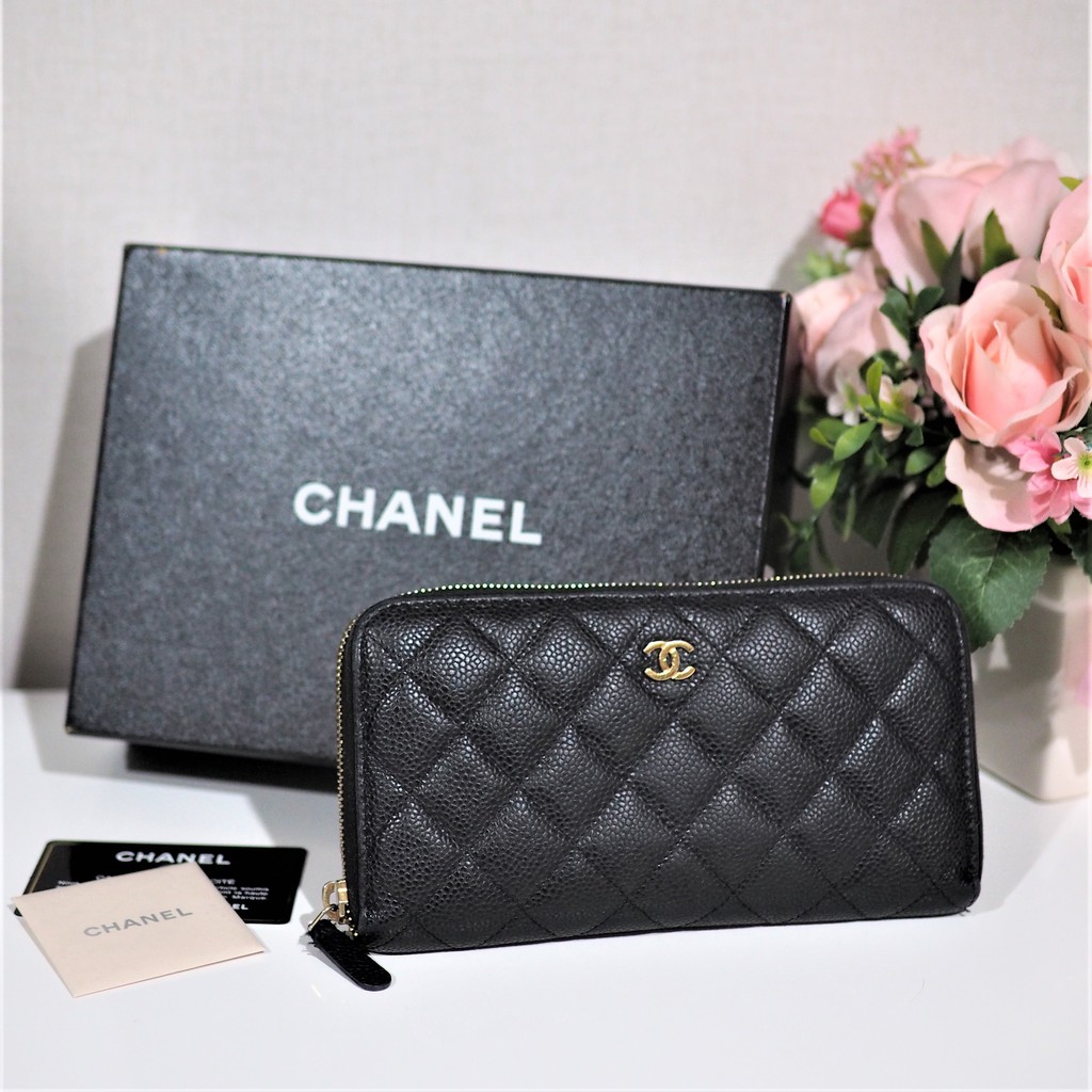 Buy Chanel CHANEL A50097 used long wallet Zip Wallet USED from