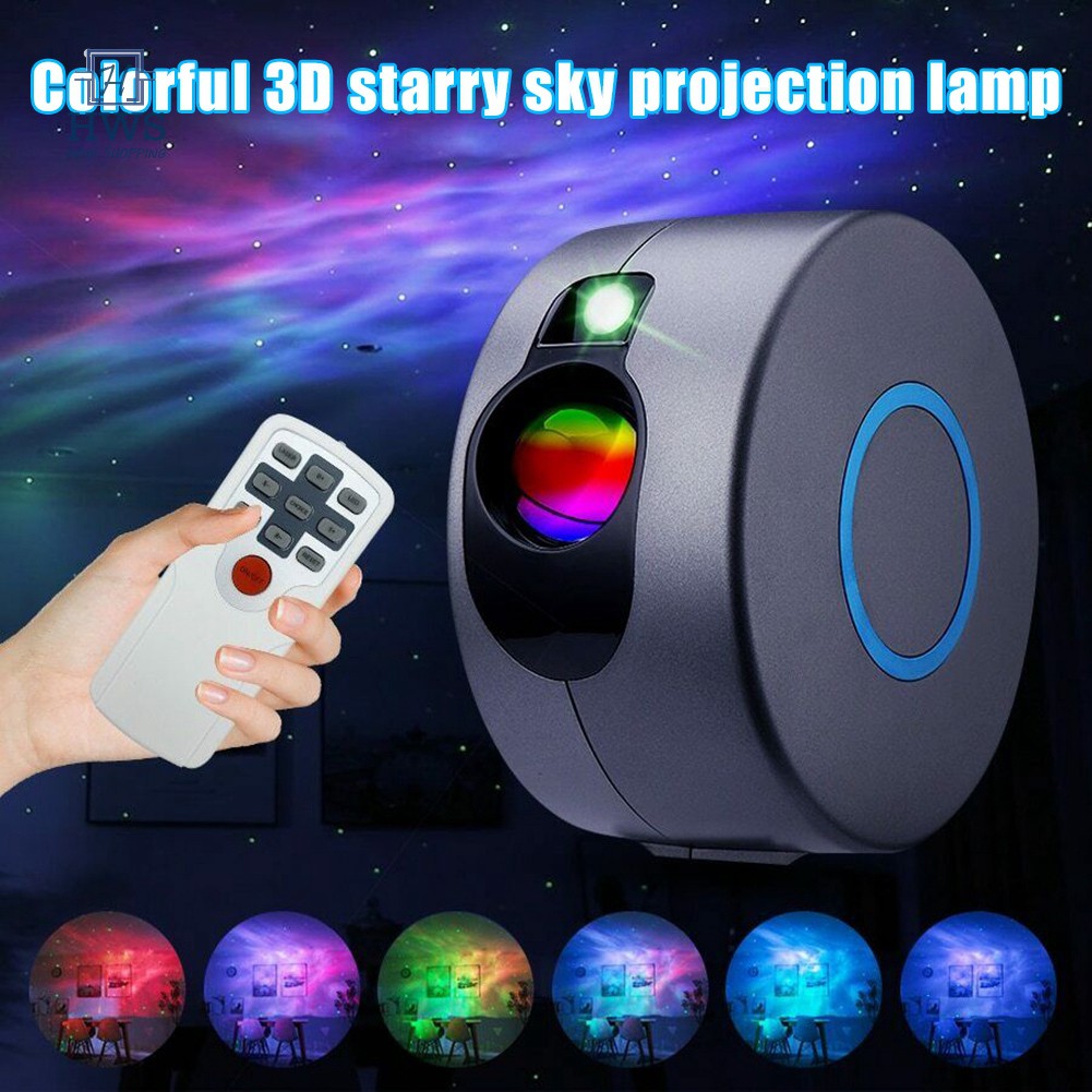 ☃Rotating LED Projector Light Starry Sky Ocean Wave Star Galaxy Night ...