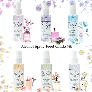 แอลกอฮอล์พกพาแบบขวด กลิ่นน้ำหอมเค้าเตอร์แบรนด์  Alcohol spray  Food grade 75%