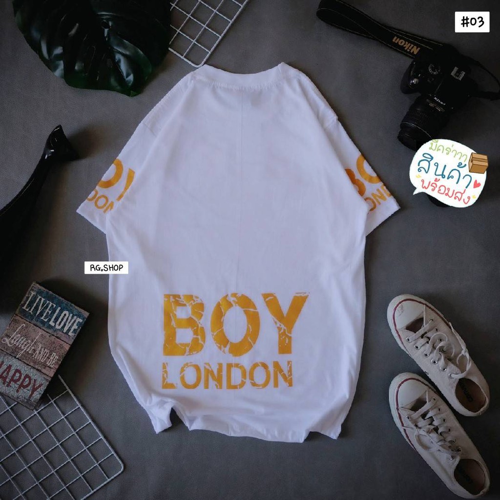 ภาพสินค้าBOY LONDON  เสื้อยืด-บอยลอนดอน Cotton100% (Boy 03-06) จากร้าน rg.shop.01 บน Shopee ภาพที่ 5