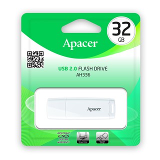 ภาพหน้าปกสินค้าApacer AH336 USB2.0 แฟลชไดร์ฟ 32GB สีขาว (Apacer AP32GAH336W-1) ที่เกี่ยวข้อง