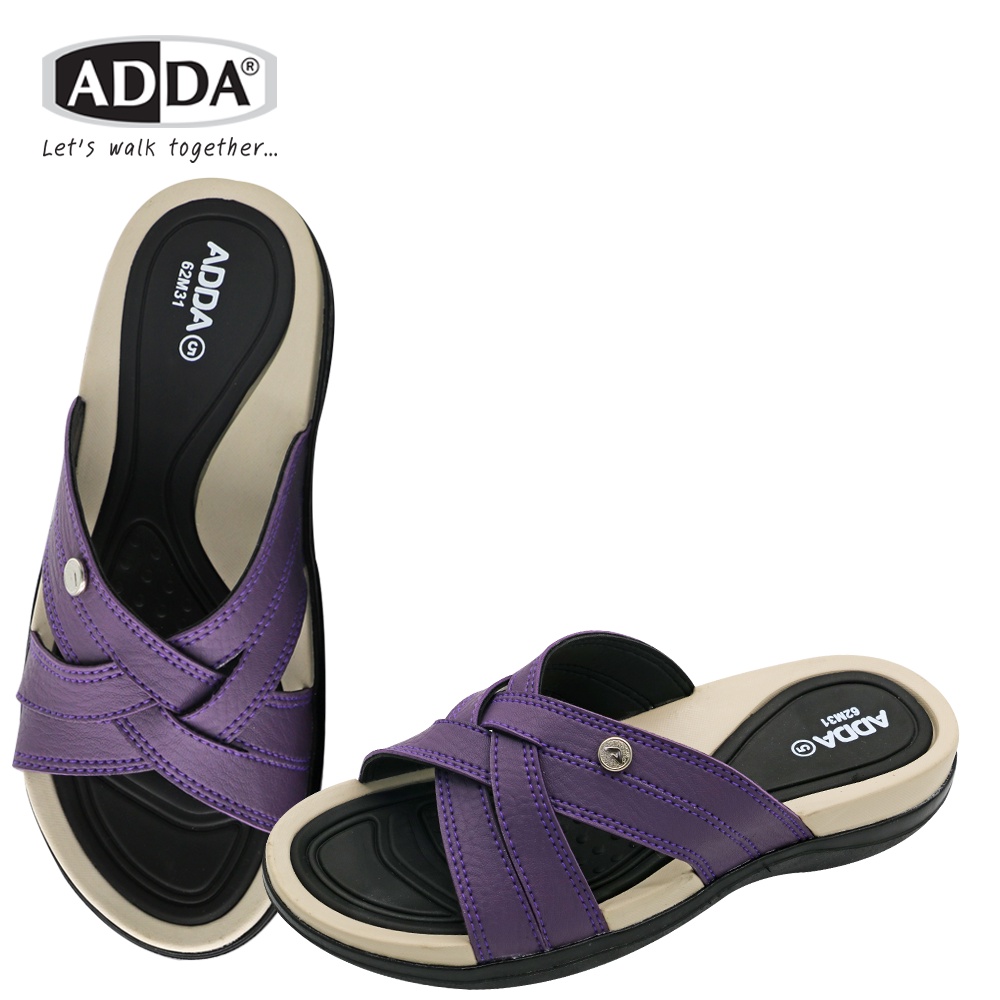 ภาพสินค้าADDA รองเท้าแตะลำลอง แบบสวม สำหรับผู้หญิง รุ่น 62M31W1 (ไซส์ 4-7) จากร้าน adda_online_shop บน Shopee ภาพที่ 1