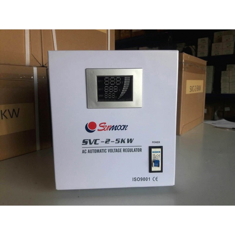 sunmoon-เครื่องปรับแรงดันไฟฟ้าอัตโนมัติ-stabilizer-svc-ac-automatic-voltage-regulator-รุ่น-svc-2-5kw-5000w