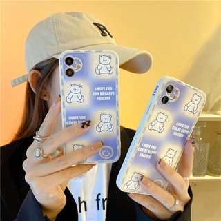 เคสซิลิโคนนิ่ม ลายหมี สไตล์เกาหลี สําหรับ Samsung A02S a03s A02 M02 A10S A22 M22 A52 A52S A72 A32 A31 A50S A50 A30S A20 A30 A71 A51 A11 M11 A12 M12 A10 M10 M52 A20S A33 A13 5G