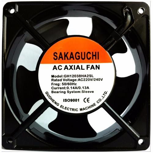 ภาพหน้าปกสินค้าพัดลม 4.5 นิ้ว AC 220V 12cm RACK FAN/Cooling Fan ตัวขอบพัดลมเป็นเหล็ก ระบายความร้อน Black ใช้ไฟบ้าน