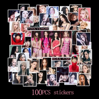 100 ชิ้น / เซต KPOP BLACKPINK อัลบั้มสติกเกอร์ LISA JENNIE Idol สติกเกอร์คอลเลกชัน