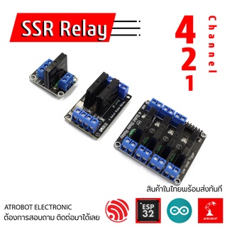 ภาพหน้าปกสินค้าSSR Solid State Relay Module 1, 2, 4 ch ช่อง 5v 12v 24v 2A โซลิดสเตท รีเรย์ ไร้เสียง กระแสสลับ ซึ่งคุณอาจชอบสินค้านี้