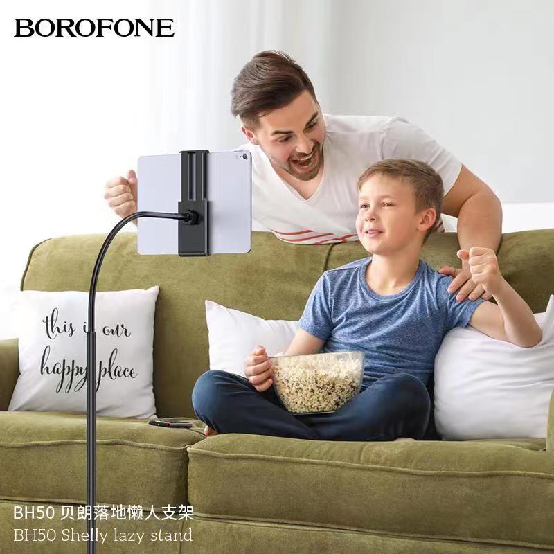 borofone-bh50-ขาตั้งไอแพด-borofone-รุ่น-bh50-shelly-lazy-stand-ขาตั้งไอแพดกับพื้น-แท็บเล็ตขนาด-4-5-10-5-นิ้ว