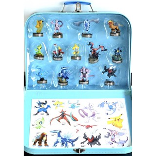 Pokemon Movie 10th Anniversary Bottle Cap Figure All 13 Types Trunk Stickers set #โปเกม่อน