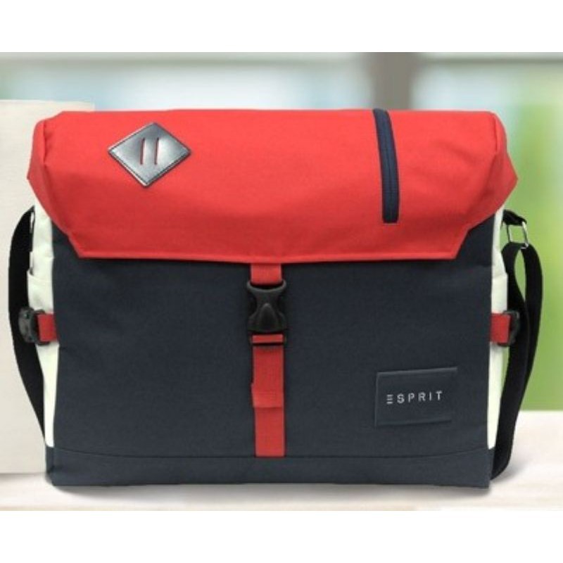 กระเป๋าสะพายข้าง-กระเป๋าสะพาย-esprit-carry-all-new-bag-สีกรม-ของแท้-สินค้าใหม่