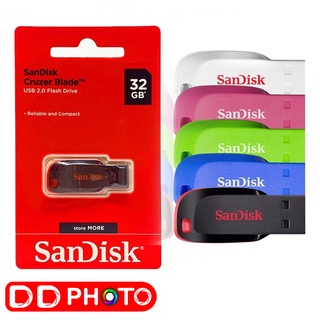 Flash drive Sandisk อุปกรณ์จัดเก็บข้อมูลภายนอก แฟลชไดร์ฟ ความจุ 32GB