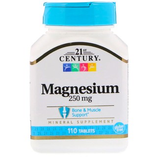 ภาพขนาดย่อของภาพหน้าปกสินค้า21st Century, Magnesium, 250 mg, 110 Tablets แมกนีเซียม 250มก 110 เม็ด จากร้าน o.tangao.o บน Shopee ภาพที่ 2