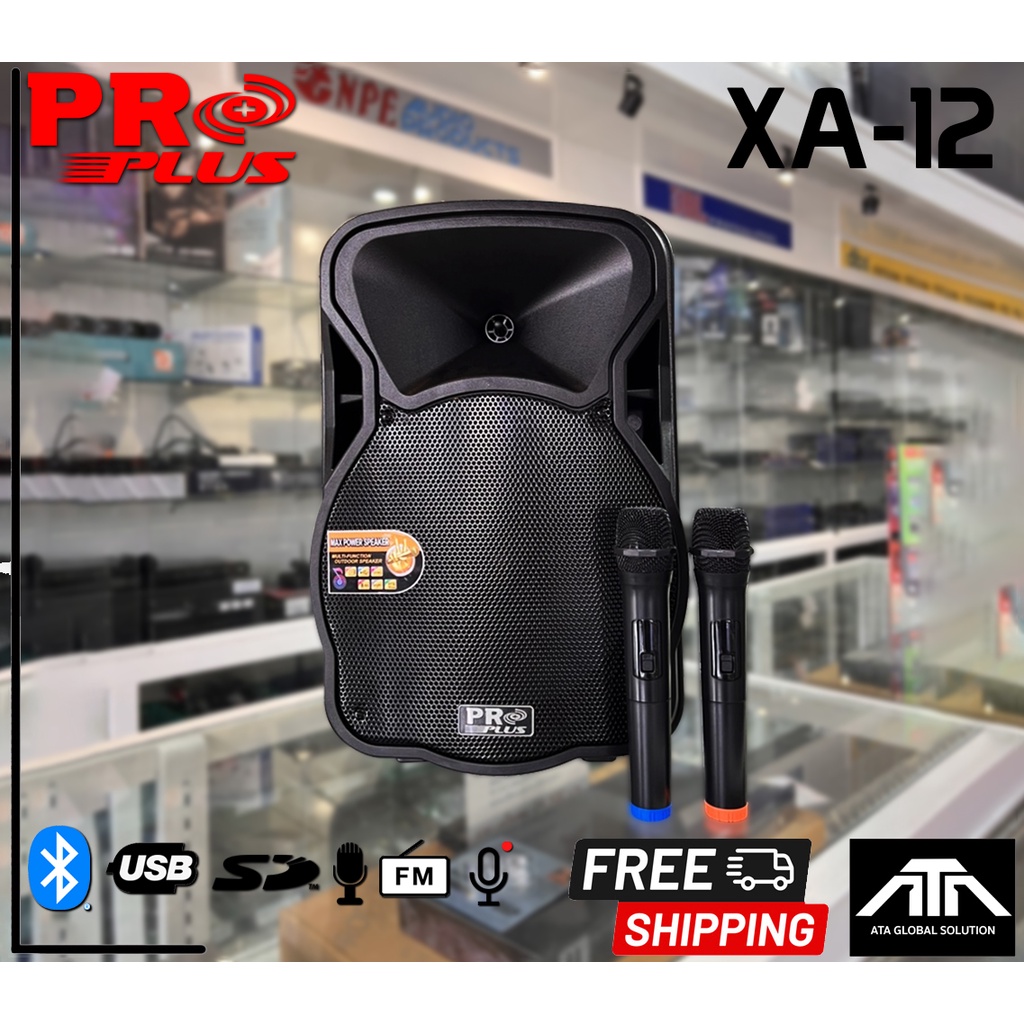 proplus-xa-12-ลำโพงล้อลาก-12-นิ้ว-ไมค์ลอย2ตัว-ลำโพงล้อลาก-ลำโพง-xa12-xa-12-ลำโพงพร้อมไมค์ลอย-ลำโพง-proplus