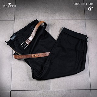 BERRER เสื้อผ้าผู้ชายอ้วน : กางเกงขายาว สีดำ