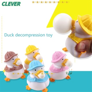 Clever Non-Toxic Squeeze Toy Cute Duck Bubble Fidget Toy Stress Reliever Toy for Kids and Adults