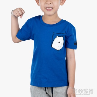 DOSH KIDS UNISEX T-SHIRTS WE BARE BEARS เสื้อยืดคอกลม แขนสั้น เด็กชาย-เด็กหญิง 9FBBBT5021-BU