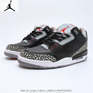 ของแท้ 100% N_ike Air Jordan 3 Retro OG AJ3 รองเท้าบาสเก็ตบอล สําหรับผู้ชาย และผู้หญิง