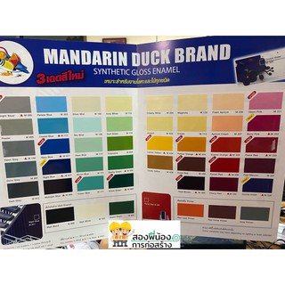 สีน้ำมันเคลือบเงา ตราเป็ดหงส์ Mandarin Duck ขนาด 0.3 ลิตร 0.875 ลิตร