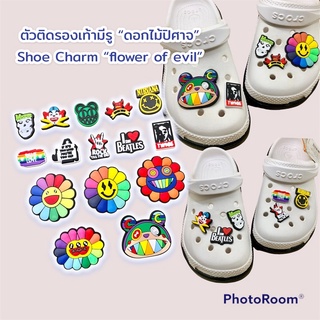 JBCS ตัวติดรองเท้ามีรู “ ดอกไม้ปิศาจ ” 👠🌈Shoe charm “flower of evil ” มุราคามิ เพิ่มความเกร๋ งานจริง ตรงปก ไม่จกตา