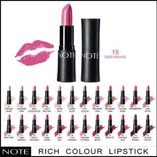 NOTE COSMETICS ULTRA RICH COLOR LIPSTICK 15 DEEP ORCHID