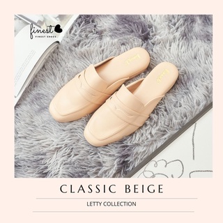ภาพหน้าปกสินค้ารองเท้า Finest Shoes : Letty : Classic Beige  #รองเท้าหนังนิ่ม #รองเท้าผู้หญิง ที่เกี่ยวข้อง