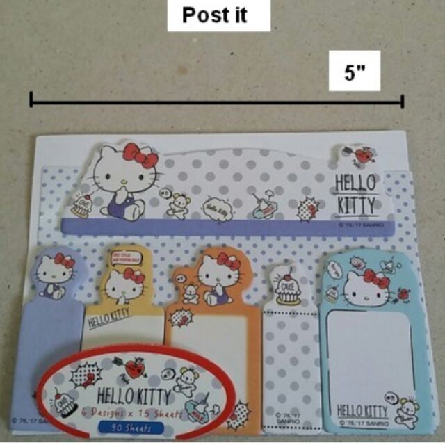 post-it-โพสท์อิท-ลาย-คิตตี้-kitty-ขนาด-5x3-นิ้ว