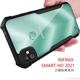 Infinix Smart HD 2021 Hot 9 Play hot 10 Lite Zero 8 Transparent Acrylic Phone Case Reinforced Corner Protection Cover Clear Case