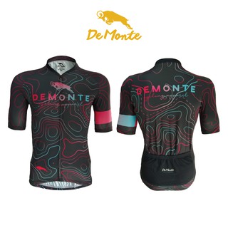 Demonte เสื้อจักรยาน สำหรับผู้ชาย รหัส DE-057 เนื้อผ้า Microflex Light Weight น้ำหนักเบาใส่สบาย ระบายอากาศ