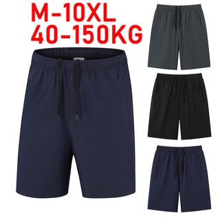 กางเกงขาสั้น ขนาดใหญ่ แฟชั่นฤดูร้อน สําหรับผู้ชาย ไซซ์ M - 10XL มีสีดํา สีเทา ราคาถูก 2022