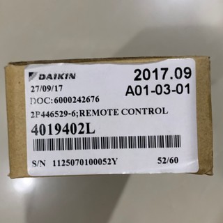 DAIKIN 4019402L ARC480A34  รีโมทแอร์ remote ของแท้   ตัวยิงไดกิ้น ตัวกดไดกิ้น daikin อะไหล่แอร์แท้ ราคาถูก 🔥 ส่งเร็ว 🔥