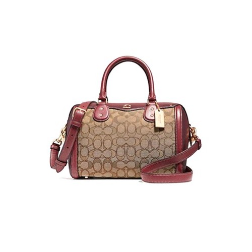 กระเป๋าสะพายทรงหมอน-มีสายยาว-coach-ivie-bennett-satchel-in-signature-jacquard