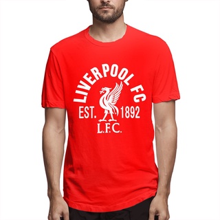 เสื้อยืดผ้าฝ้ายพิมพ์ลาย Yuanl5 [พร้อมส่ง] เสื้อยืดแขนสั้นลําลอง ผ้าฝ้าย 100% พิมพ์ลาย 1892 Premier League Reds Liverpool
