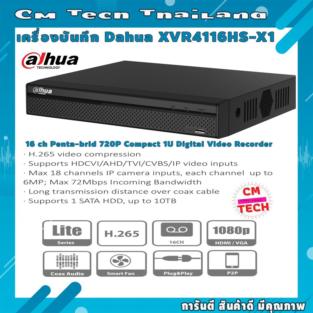 Registratore XVR4116HS Penta-brid 16 Canali - Supporto CVBS/HDCVI/HDTVI/AHD/IP, Fino A 18 Canali IP - Foto 13