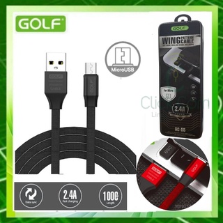 สายชาร์จ GOLF Wing Patteam 2.4 A GC-55 Fast Charge For Micro USB สายยาว 1 เมตร