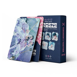 54ชิ้น/กล่อง Txt Photocards 2021 Freeze อัลบั้มโปสการ์ด Lomo สําหรับติดตกแต่งผนังบ้าน